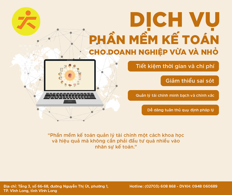Dịch vụ phần mềm kế toán cho doanh nghiệp vừa và nhỏ tại Vĩnh Long 